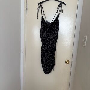 fashion nova Elegant Black Polka Dot Dress